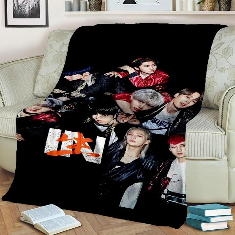 3D Kpop Stray Kids Корейское одеяло с певицей, мягкое одеяло для дома, спальни, кровати, дивана, пикника, путешествия, офиса, чехол для отдыха, детское одеяло