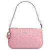 Сумка-тоут Nolita 19 с ручкой-цепочкой и подвеской-сердцем, застежка-молния, лакированная кожа, маленькая женская сумка, розовая CCZ27-SVPK
