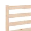 Bed Frame Natural 208.5 x 157.5 x 69.5 cm Solid Pine Wood