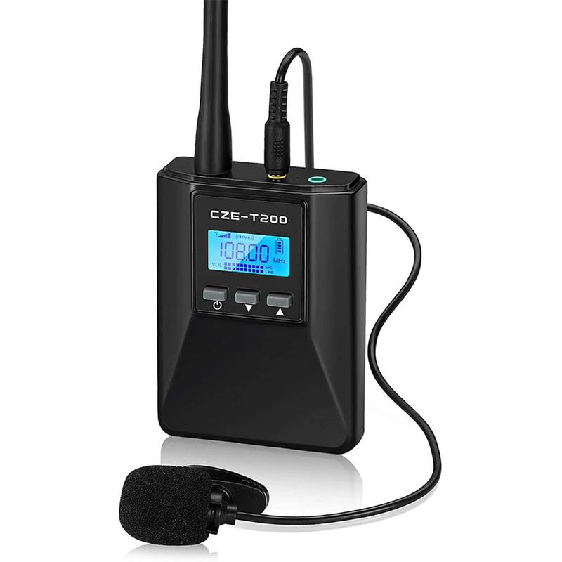 0.2W 200mW Professional FM Radio Portable Transmitter 76-108MHz Adjustable Transmissor