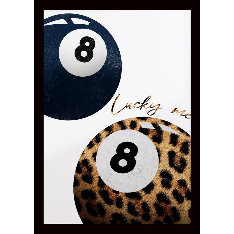 Современный и модный леопардовый принт и постер с искусством бильярда, печать на холсте, украшение для гостиной, спальни, дома, подарок