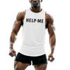 Summer Men's Fashion Sports Style 2D Printed Breathable Sleeveless Vest Top Men's Gym New Shirt Vest Quick Drying