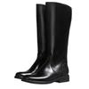 Unisex Winter Fleece-Lined High-Top Leather Over-the-Knee Riding Boots