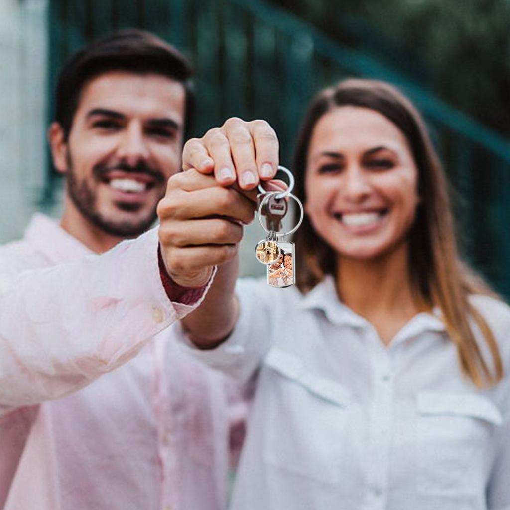 Металлический брелок из нержавеющей стали можно использовать для выгравированных своими руками памятных аксессуаров для ключей