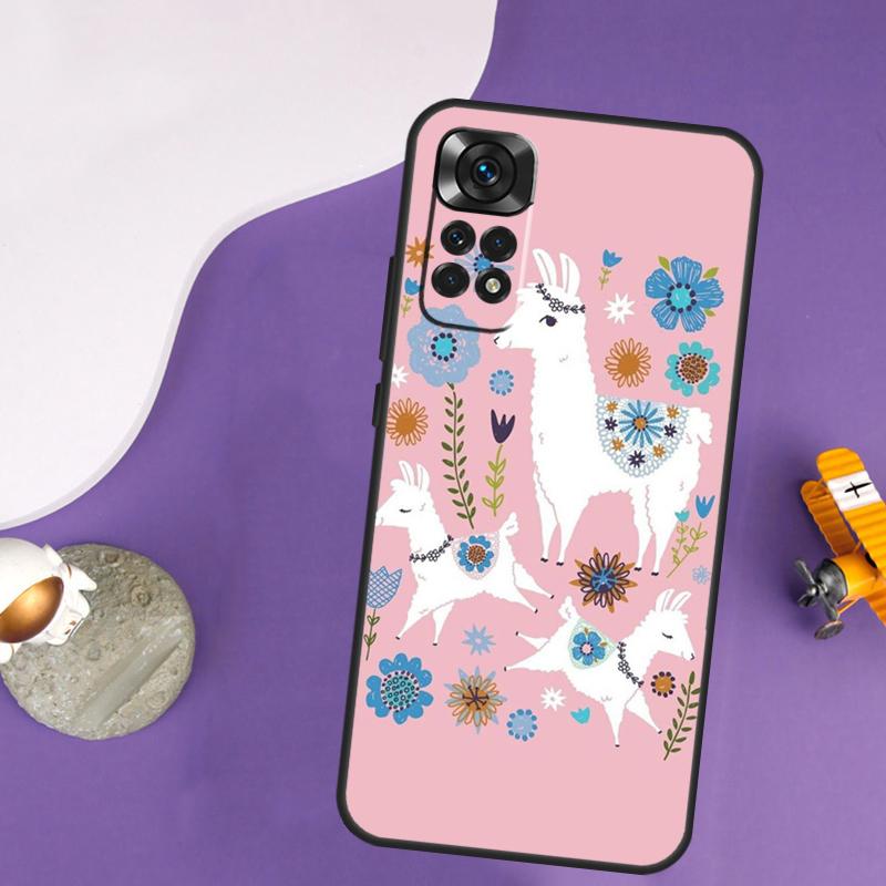 alpaca Llama Case For Xiaomi Redmi Note 13 14 Pro 12 9 10 11 Pro 10S 11S 12S Redmi 14C 13C 10C 12C Cover