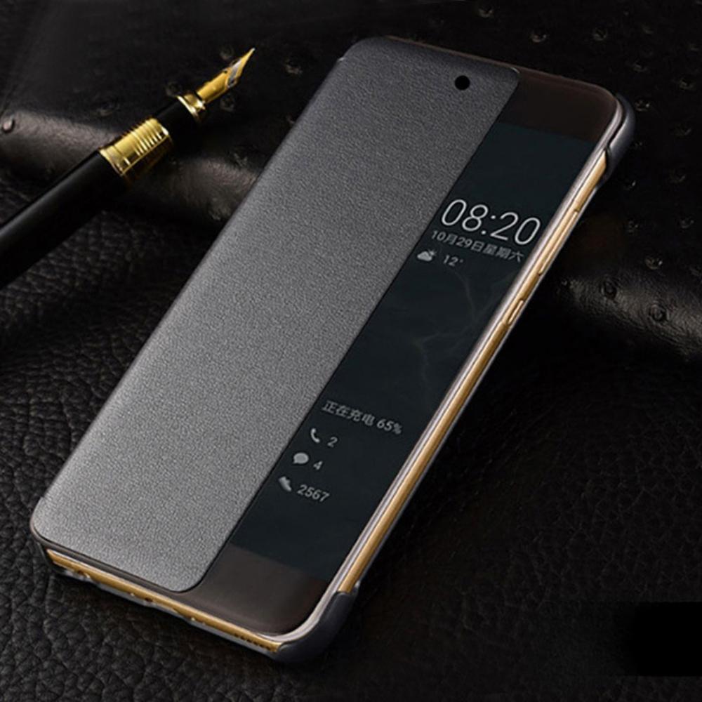 Умный чехол-книжка Smart View для Huawei P50 Pro, P40, P30 Lite, P20, P10 Plus, Mate 20 Lite, Mate 20, Mate 10 Pro с функцией Авто Сон/Пробуждение и Защитой Всего Корпуса