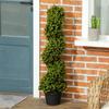 2-Piece Decorative Plant Set, Artificial Potted Plants, Artificial Plants for Home, Indoor, Outdoor, 90 cm, Green