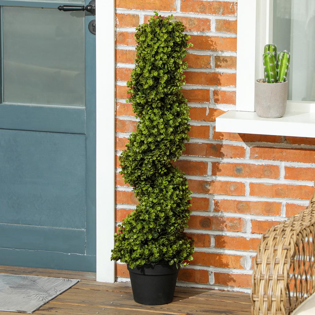 2-Piece Decorative Plant Set, Artificial Potted Plants, Artificial Plants for Home, Indoor, Outdoor, 90 cm, Green