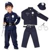 Brightlara Kids' Police Costume for Halloween, Unisex, for Boys and Girls (kidscos039-NV-110)