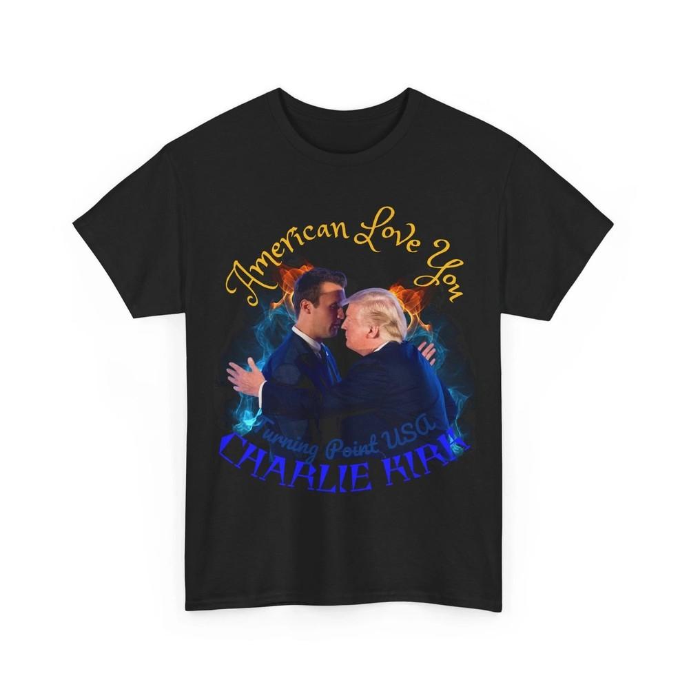 Чарли Кирк Американская Люблю Тебя MAGA RIP Патриотическая Футболка