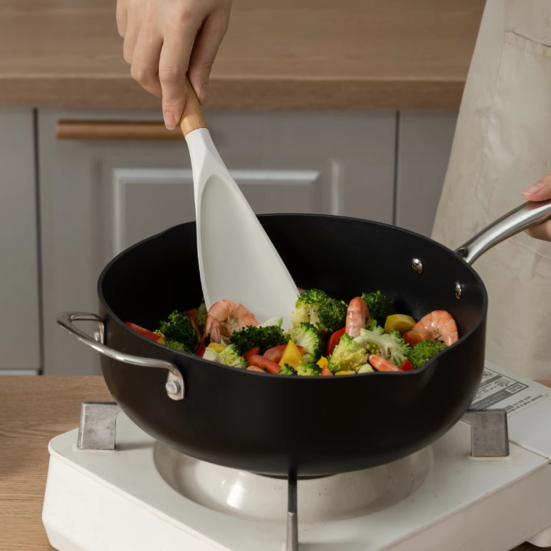 Силиконовая кулинарная ложка термостойкая антипригарная кухонная утварь 3 в 1 лопатка ложка перемешивание