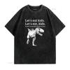 Смешная Футболка Let s Eat Kids Знаки препинания спасают жизни Грамматика винтажная Стирка дизайнерская одежда уличный стиль Растянутая Мягкая