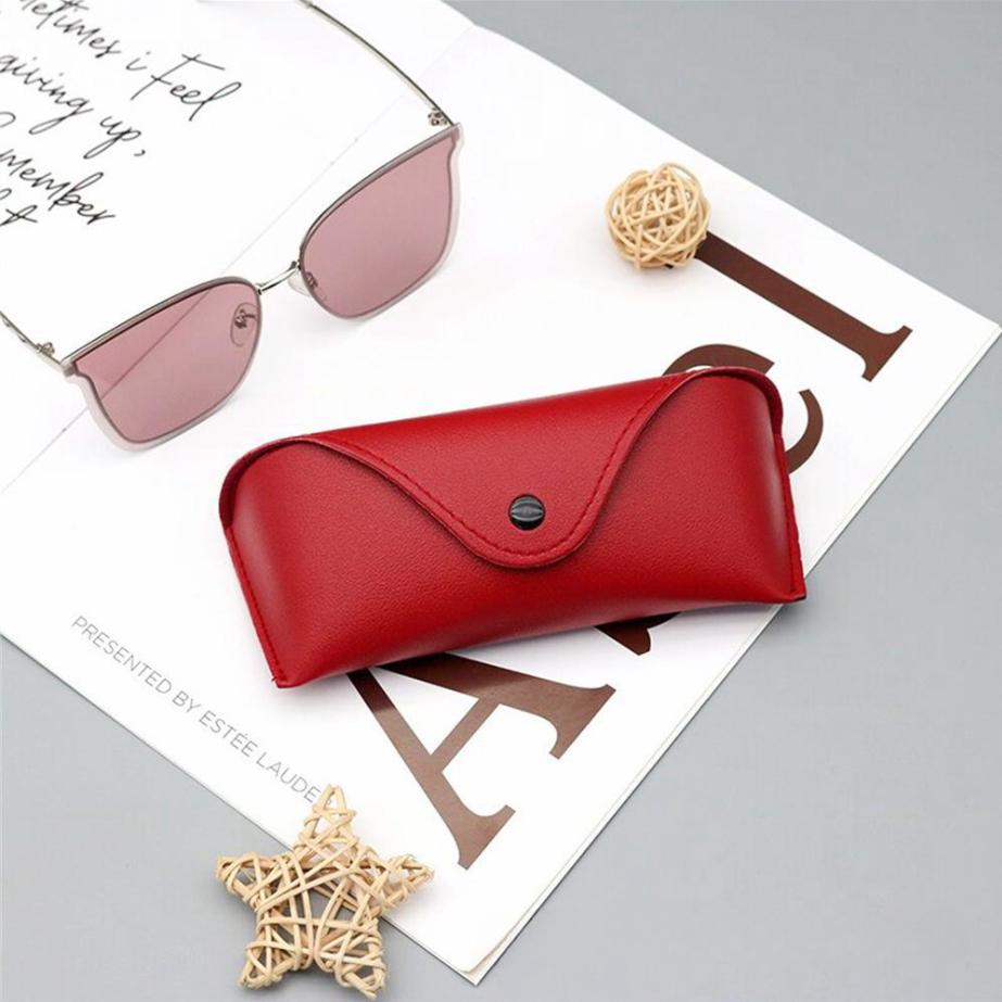 Портативная сумка для очков из ПУ, футляр для солнцезащитных очков, простая однотонная коробка для хранения очков, устойчивая к давлению сумка для солнцезащитных очков