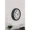 Металлические настенные часы с большими цифрами 40 см