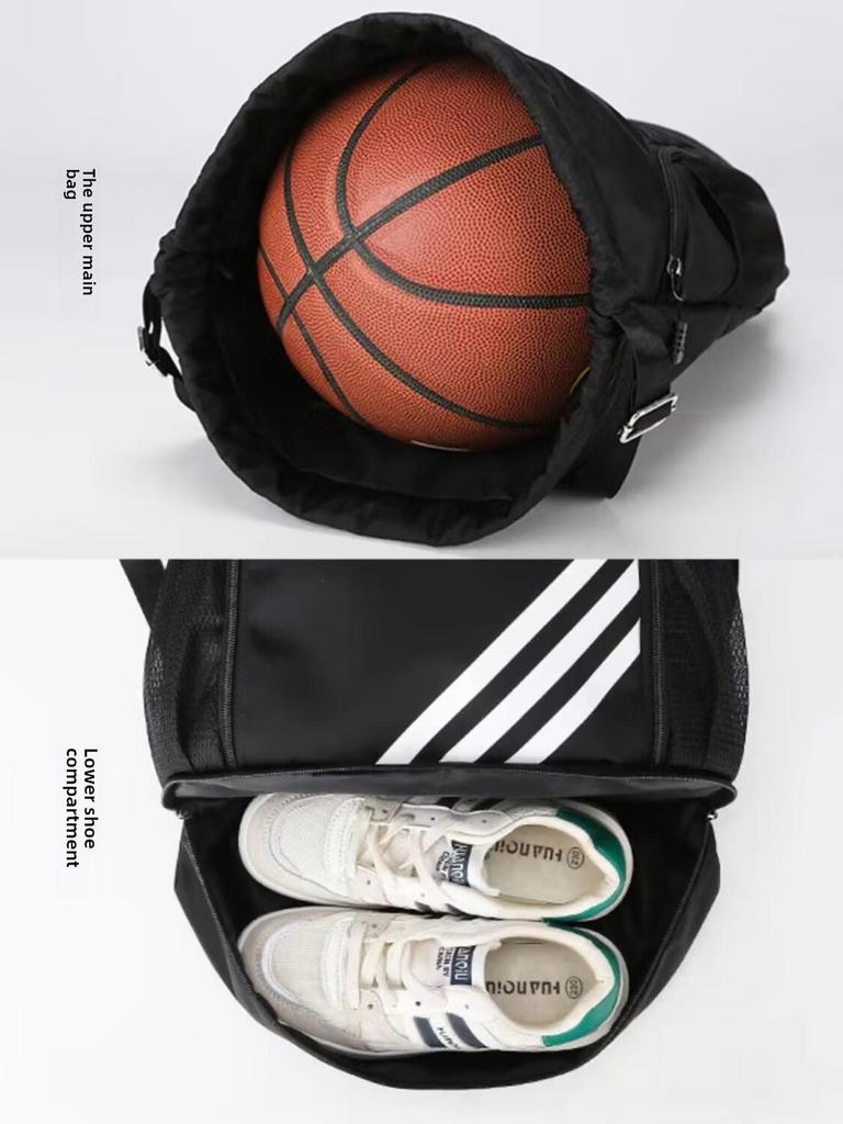 2024 Горячий стиль рюкзак с завязками на шнурке, большой вместимостью, легкая конструкция для плавания, путешествий, баскетбола - разделение сухого и влажного воздуха