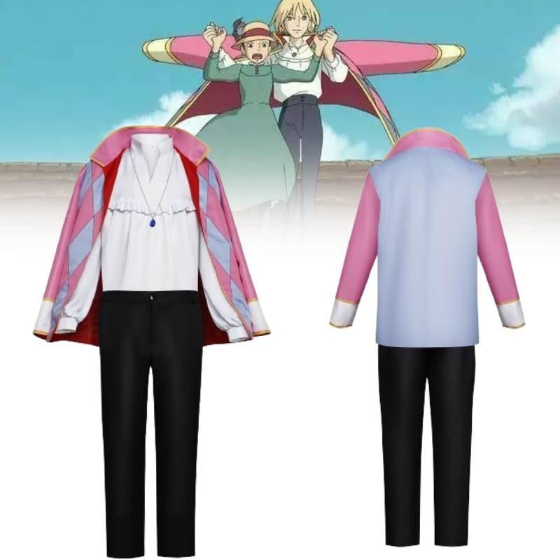 Authentic Howl's Moving Castle Cosplay Costume Soft Anime Character Outfit For Halloween