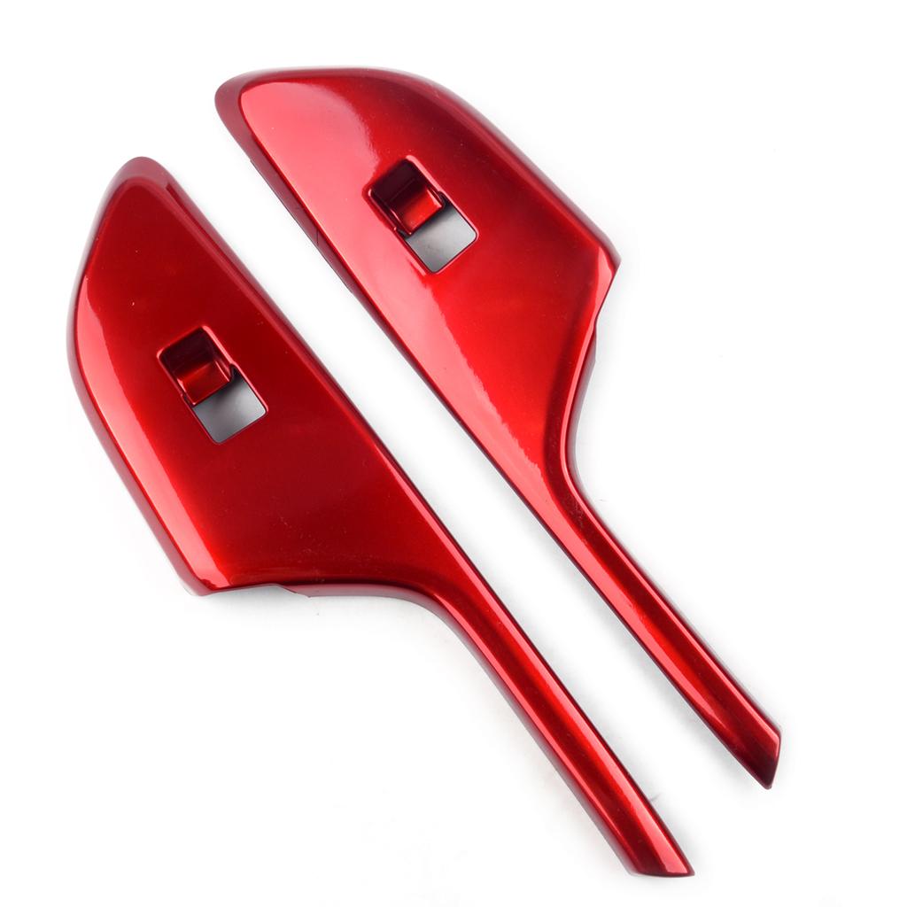 Beler красный автомобильный дверной переключатель, кнопка подъема окна, панель, накладка, рамка, подходит для Honda Civic LHD 2016 2017