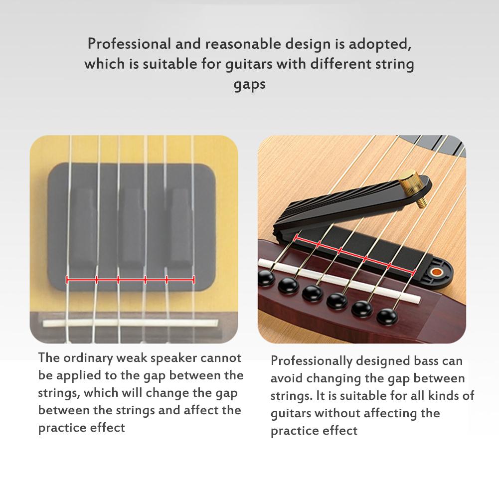 Professional Guitar Silencer Mute Pad Folk Acoustic Practice Musical Instruments Muffler Built-in Soft Sound Sponge Guitar Parts
