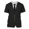THE Pirate Captain Graphic T-Shirt For Men Funny Cosplay Costume Crewneck Short Sleeve Tuxedo T-Shirt Tee New In Casual Tee Top