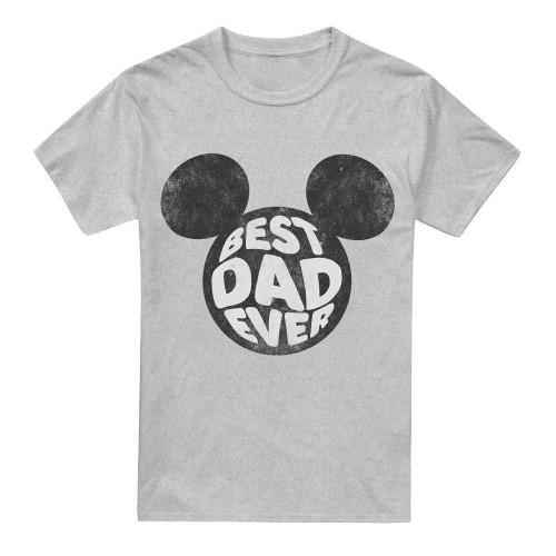 Disney Mens Best Dad Ever Mickey Mouse T-Shirt