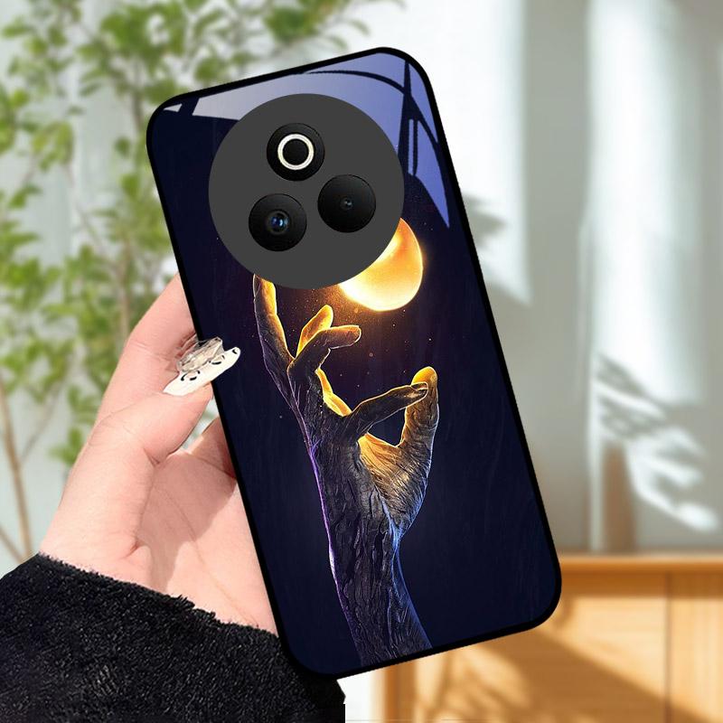 Закаленное Стекло Чехол для Телефона Для OPPO Realme P3 Pro 5G Funda Ударопрочный Жесткий ПК Корпус Задняя Крышка Для Realme P3Pro RMX5032 Coque