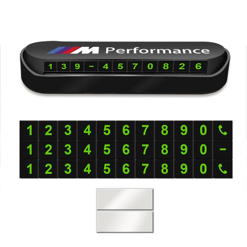 M ЛОГОТИП Автомобильная временная парковочная карта Карта с номером телефона Табличка Наклейка Для BMW M Power Performance F10 F31 E36 E39 E87 E90 X3 X5 X6 X7