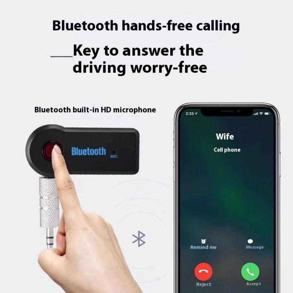 3,5-миллиметровый Bluetooth-приемник, автомобильный аудиоприемник Bluetooth, проводной динамик, измененный на беспроводной Jerry Bluetooth V5.0