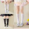 Children's Socks Spring/Summer Thin Hollowed Flower Pattern Mesh Hosiery Sweet Girls Stackable Socks
