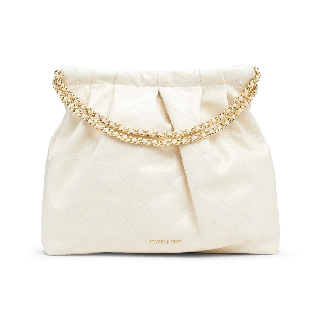 Большая сумка-тоут Charles & Keith с цепочкой Женские сумки-тоут CK2-40671449-CUP