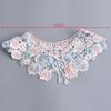 Detachable Embroidered Flower Fake Collar Floral Lace Neckline Shawl Lace Collar  Women/girls