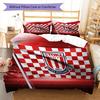 Stoke City F.C Bedding Quilt Set Quilt Cover Pillowcase Home Decoration Birthday Gift (1 * duvet cover + 2 * pillowcase, without core)