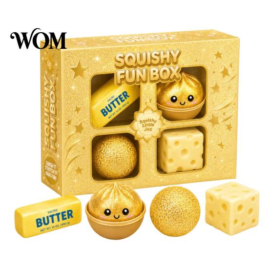 Decompression Sensory Toy 4/8/25Pcs Stress Relief Squeeze Toy, Anxiety Reduction Soft Fidget Stretchy Party Favors for Kids Adults