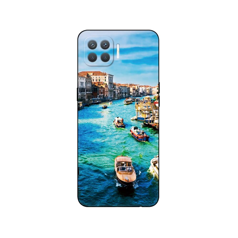 Силиконовый чехол для телефона Oppo Reno4 Lite, чехол для Oppo F17 Pro, задняя крышка Reno 4 lite, 6,43 дюйма, черный чехол из ТПУ, розовый аниме, космический автомобиль