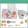 Ice Cream Wooden Stand Toy With Cash Register And Fruit Accessories Playtime For