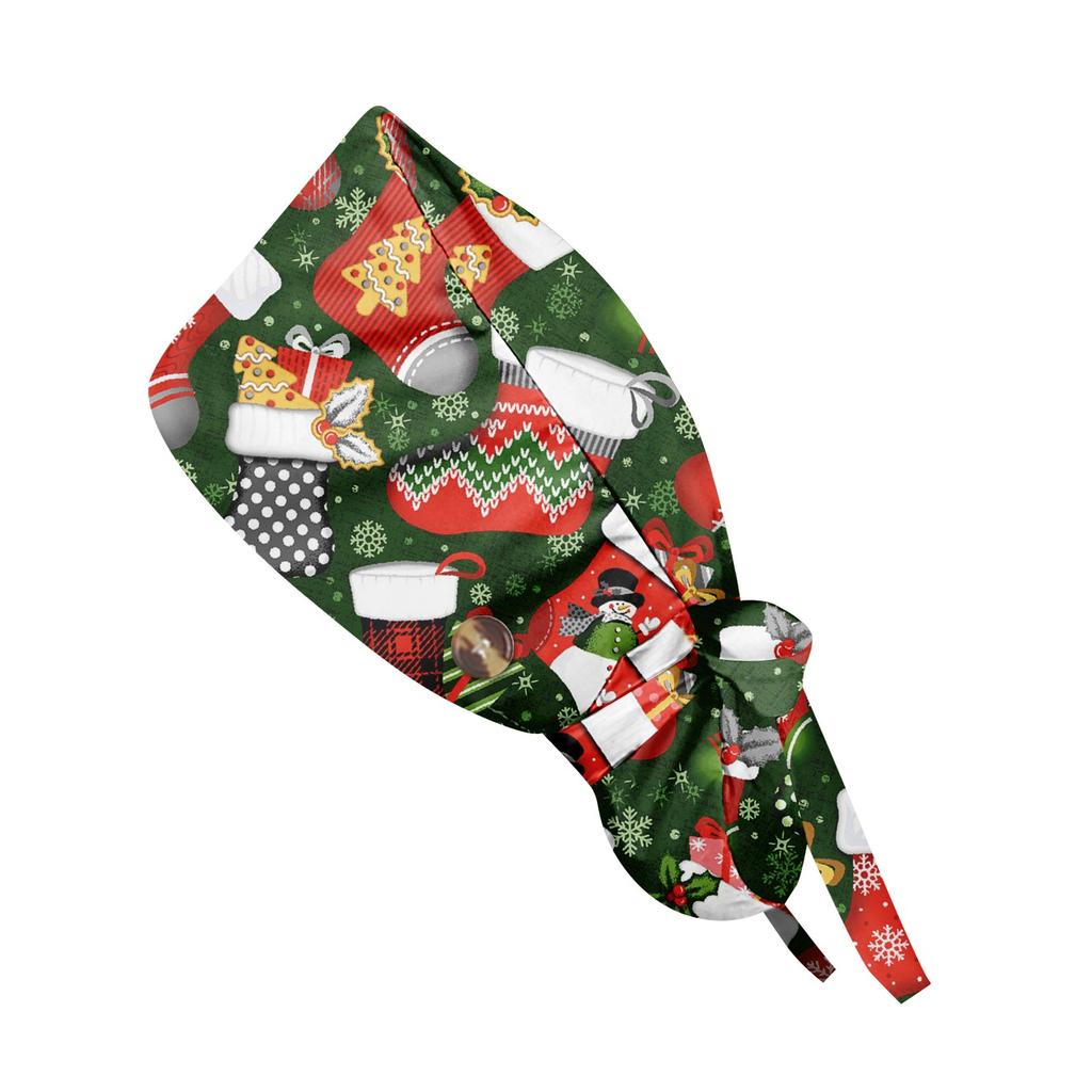 Модная рождественская рабочая кепка с принтом, повседневная женская кепка с хвостиком, кепка с повязкой, кепка Baotou