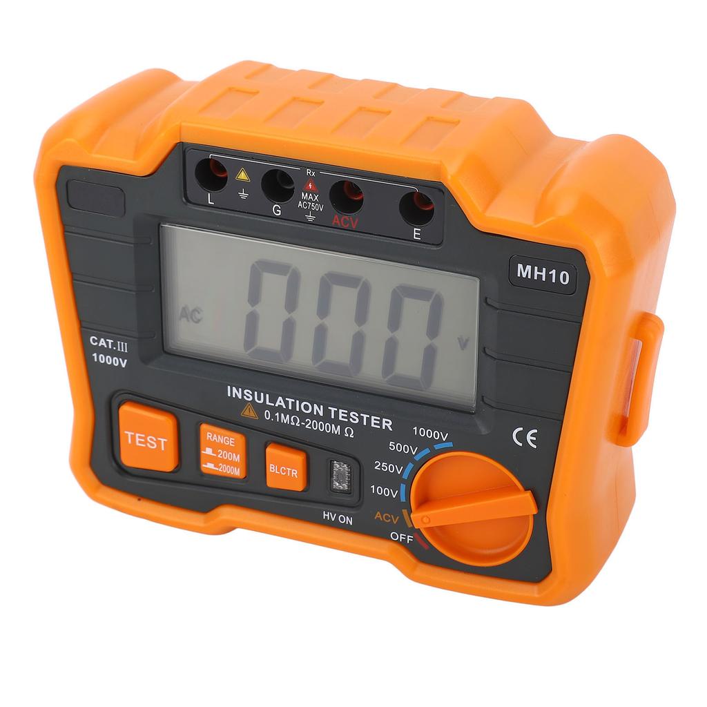 Мегаомметр цифровой тестер изоляции измеритель сопротивления ЖК-дисплей 1999 г. для измерения