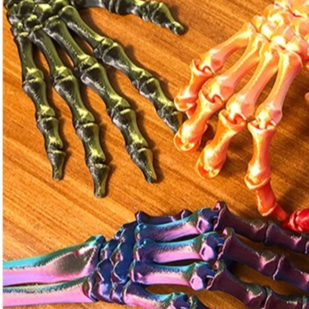 3D Printed Movable Joint Skeleton Claw Flexible Human Skeleton Palm Model Home Desktop Decor