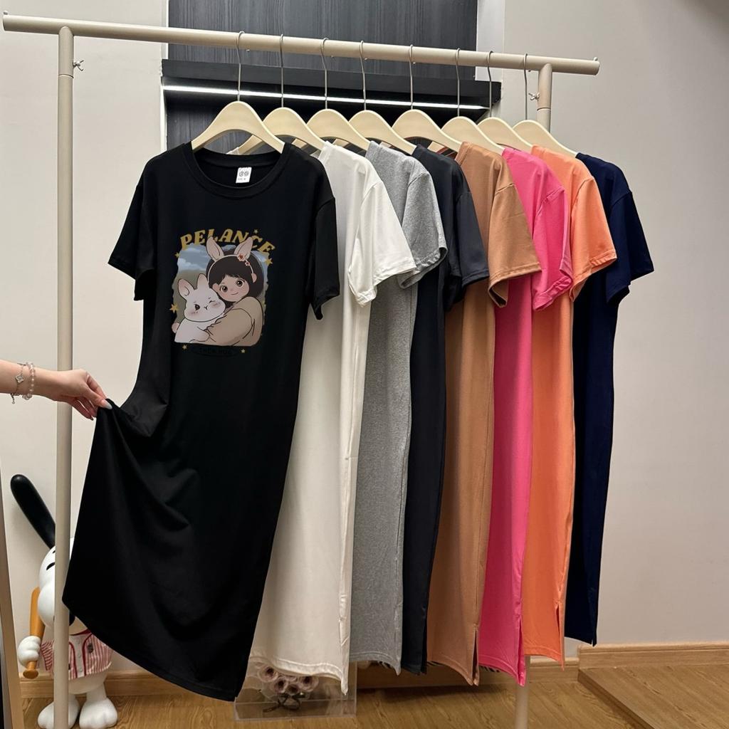 Женское платье-футболка с короткими рукавами и круглым вырезом, большого размера, свободного кроя, длинное, в стиле кэжуал, длиной до колена, для сна