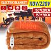 110V/220V Winter Electric Blanket Thicker Heater Double Body Warmer 150x120cm Heated Blanket Thermostat Electric Heating