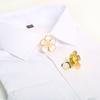 2Pcs/Set Flower Cufflinks Cover Button Cover For Shirt Sleeve Button Clip On Button Dress Decoration Clothing Button Accessories