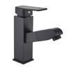 Black Matte Pull Out Kitchen Mixer Tap Bathroom Sink Sprayer Single Lever Faucet