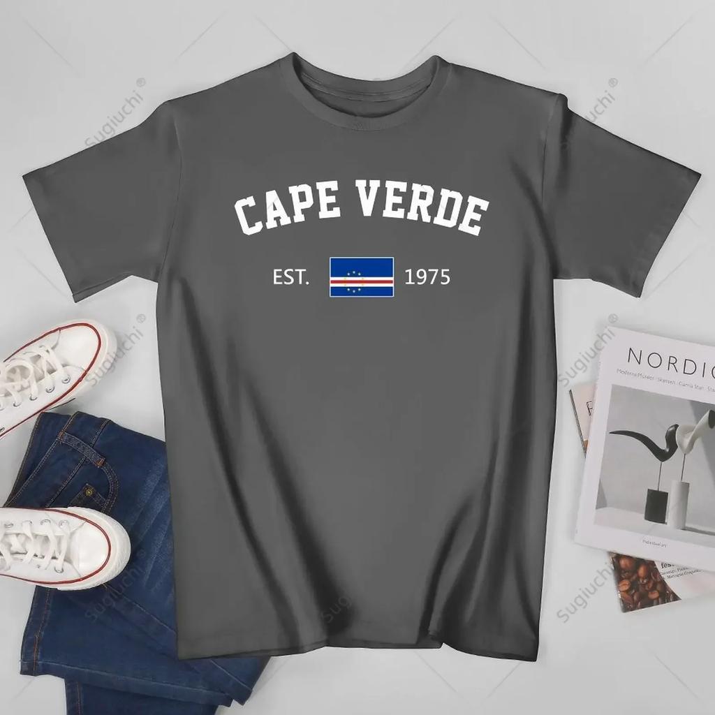 Unisex Cape Verde EST1975 Independence Day Tshirt Tees T Shirts WoUnisex Boys 100 Cotton TShirt