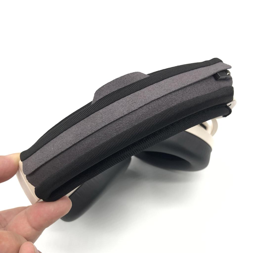 Comfortable Fabric Headband Cover for QC25 QC35II QC45 SOLO3 Protector Zipper Cushion Easy To Change and Clean