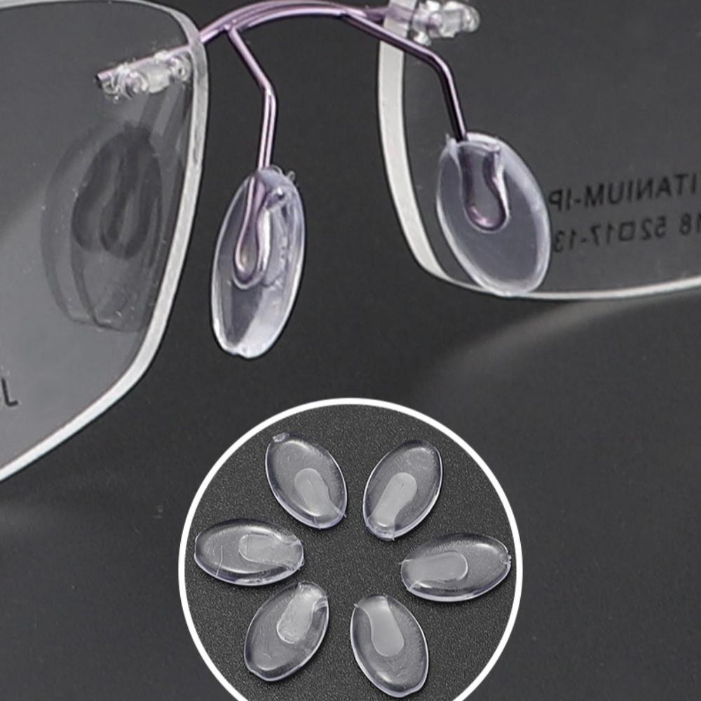 Transparent Clear Oval Eyeglass Nose Bracket Anti-slip Nose Support Men Women