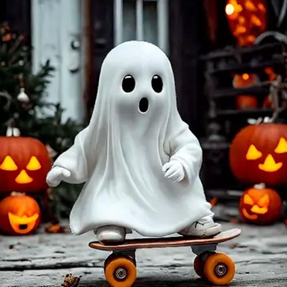 Handicraft Halloween Ghost Statues Halloween Themed Ghost Halloween Ornament  Children Girls Boys