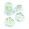 5Pcs Charm Candy Color Transparent Enamel Flower Beads for Kids Girls DIY Jewelry Accessories