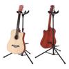 uxcell Double Guitar Stand for Electric Acoustic and Adjustable Tripod Guitar Stand 2 Guitar, Guitar, Bass, Self-Locking (Holds Guitars)