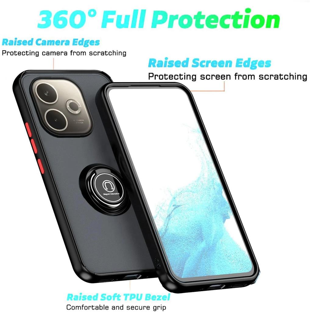 Броневой Противоударный Матовый Чехол для OPPO A5 Pro 5G Защитная Крышка Кольцо Магнитная Подставка Держатель Задняя Крышка Coque Fundas