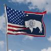 [] 1pc Multi-size Optional Single-sided Wyoming Flag, Made of Durable Polyester, Ideal for Artist Home or Outdoor Decoration, with High-quality Gromme