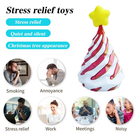 3D-печатная спиральная конусная игрушка, невозможная рождественская елка, сквозная скульптура, вихревая нить, иллюзия, снятие стресса, мини-спиральная игрушка-фиджет для дерева